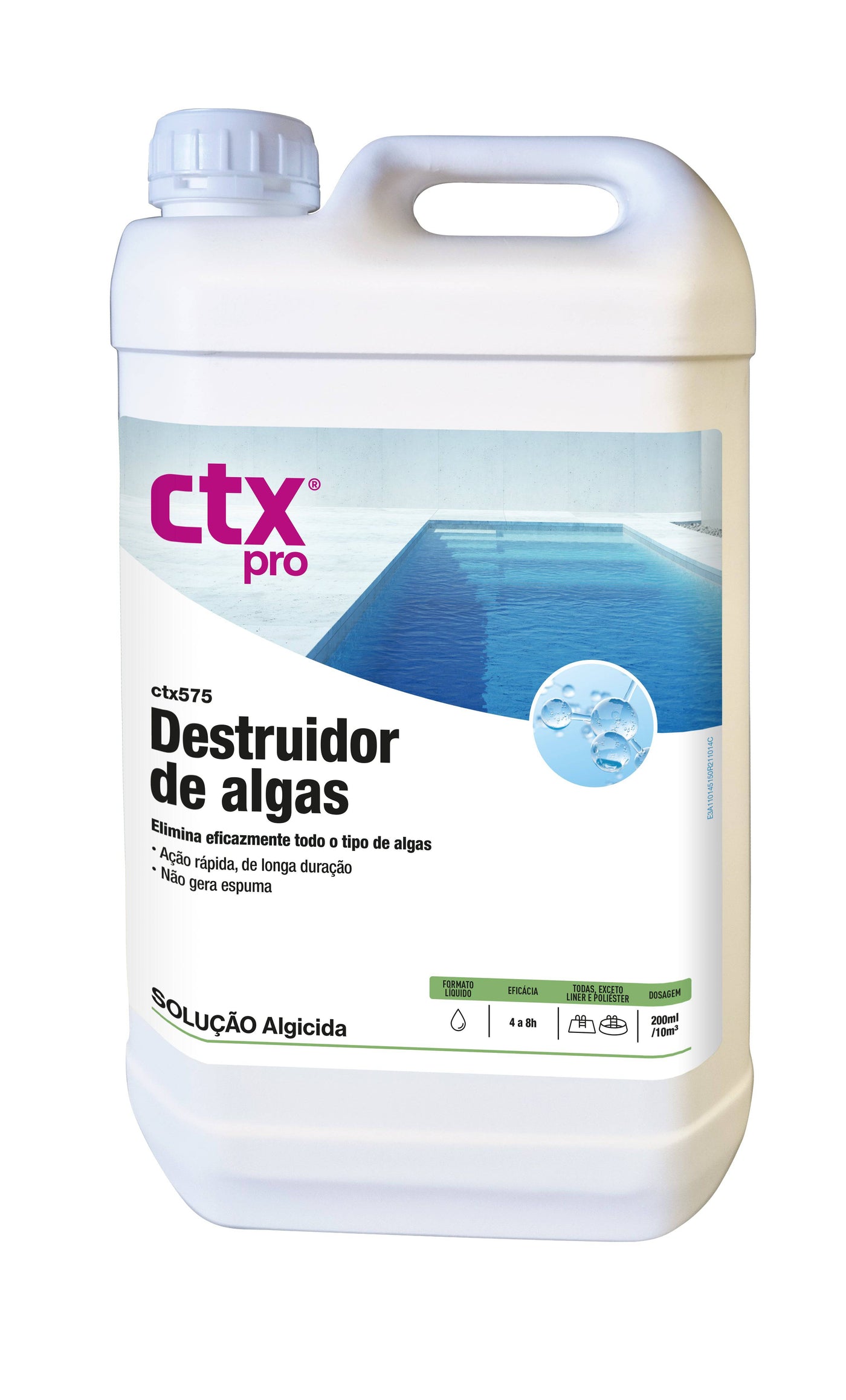 CTX-575 Destruidor de Algas - Cloro Líquido Não Estabilizado (Ação de Choque)