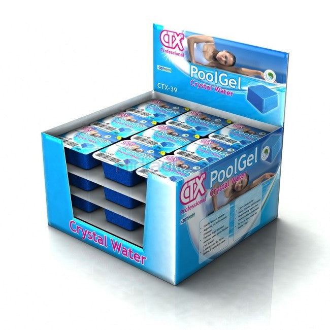 Clarificante em Gel CTX PoolGel – Pack de 36 Monodoses para Água Brilhante