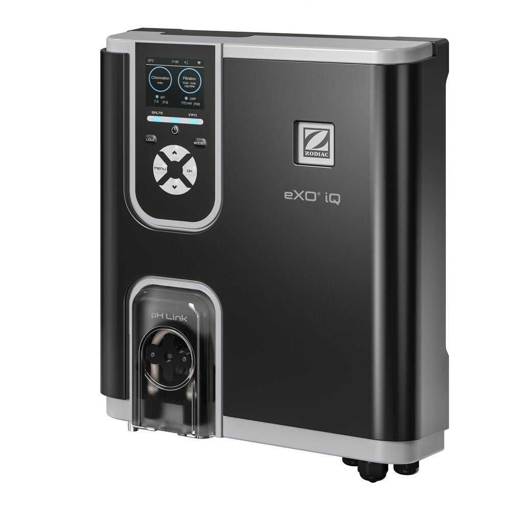 Sistema de Eletrólise Salina Zodiac eXO® iQ – Controlo Inteligente de Piscina