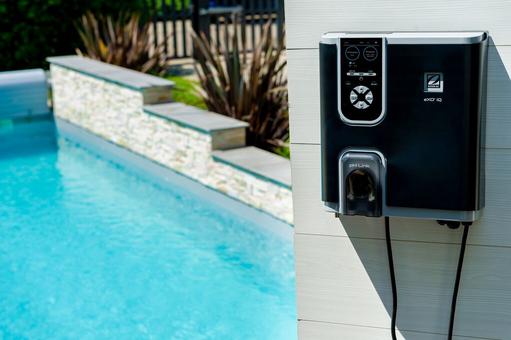 Sistema de Eletrólise Salina Zodiac eXO® iQ – Controlo Inteligente de Piscina