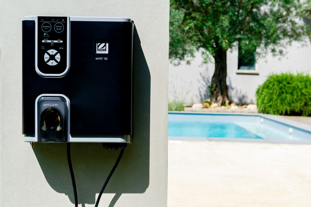Sistema de Eletrólise Salina Zodiac eXO® iQ – Controlo Inteligente de Piscina