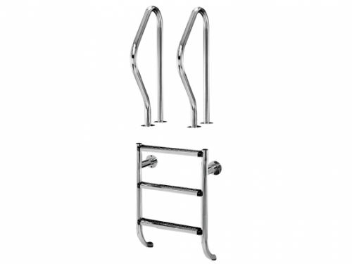 Escada de Piscina em Aço Inox AISI 316 Eletropolida - Elevada Resistência à Corrosão