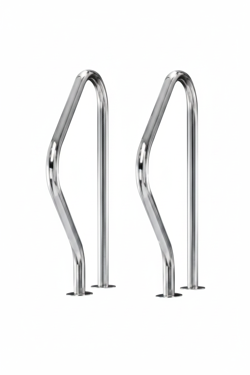 Escada de Piscina em Aço Inox AISI 316 Eletropolida - Elevada Resistência à Corrosão