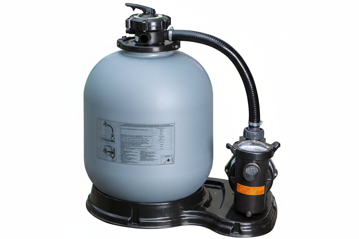Filtro de Areia para Piscina Monocromático Ø500mm – Caudal 8 m³/h com Pré-Filtro