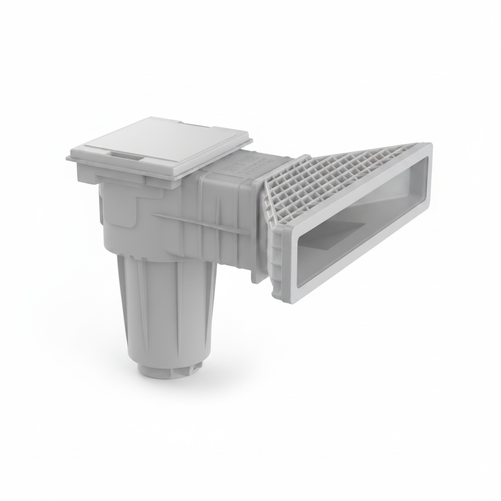 Skimmer de Boca Ancha Weltico A800 Blanco - Efecto Piscina Infinita - para piscinas de hormigón / liner