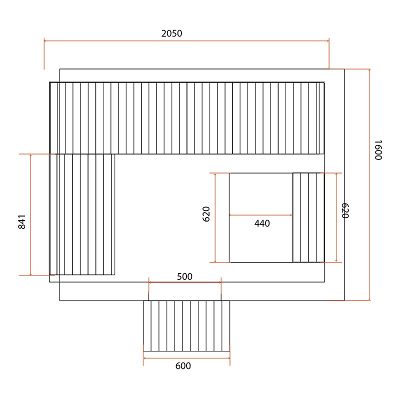 Sauna Gaïa Bella - Pacote de acessórios incluído