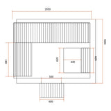 Sauna Gaïa Bella - Pacote de acessórios incluído