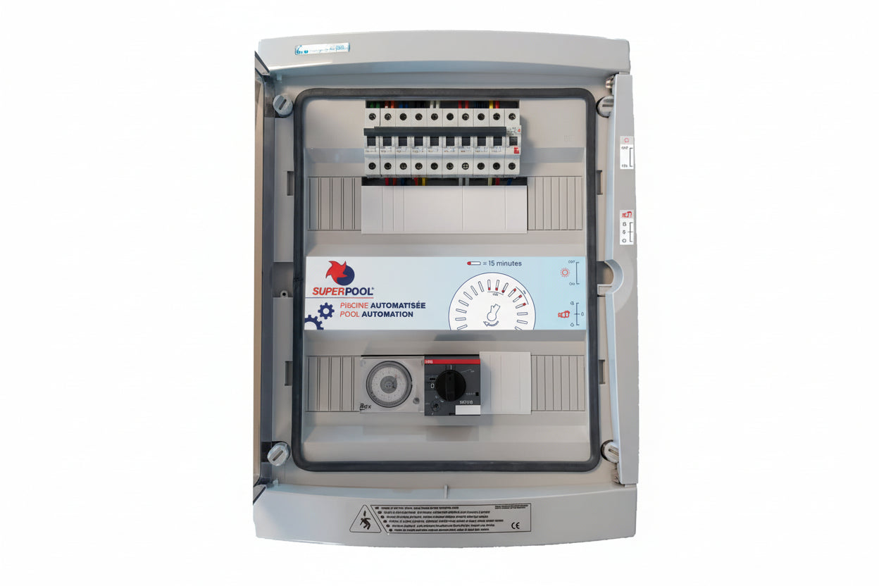 Quadro Elétrico Superpool com Proteção Diferencial – Gestão de Filtração e Iluminação