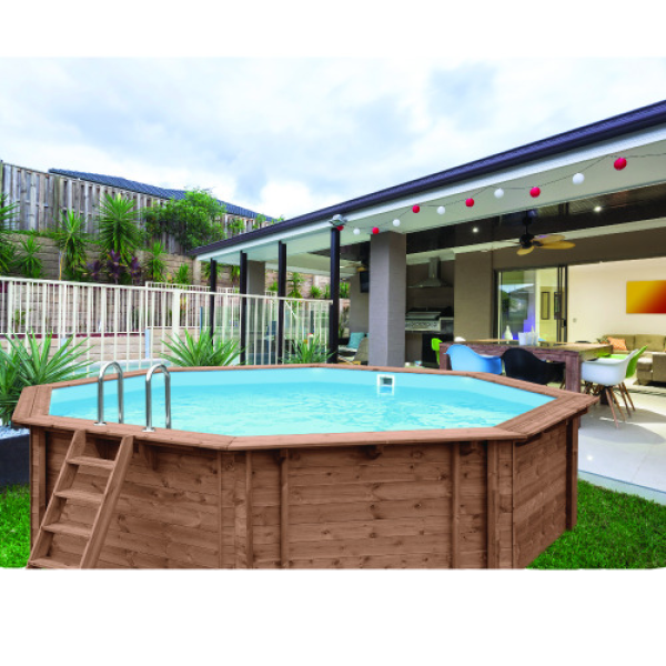 Piscina de Madeiira Tropical Sunchine 4,34x4,01m (A1,18m)