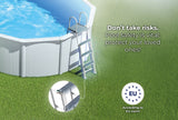 Piscina de Aço Redonda Fidji Branca – Kit Completo de Areia