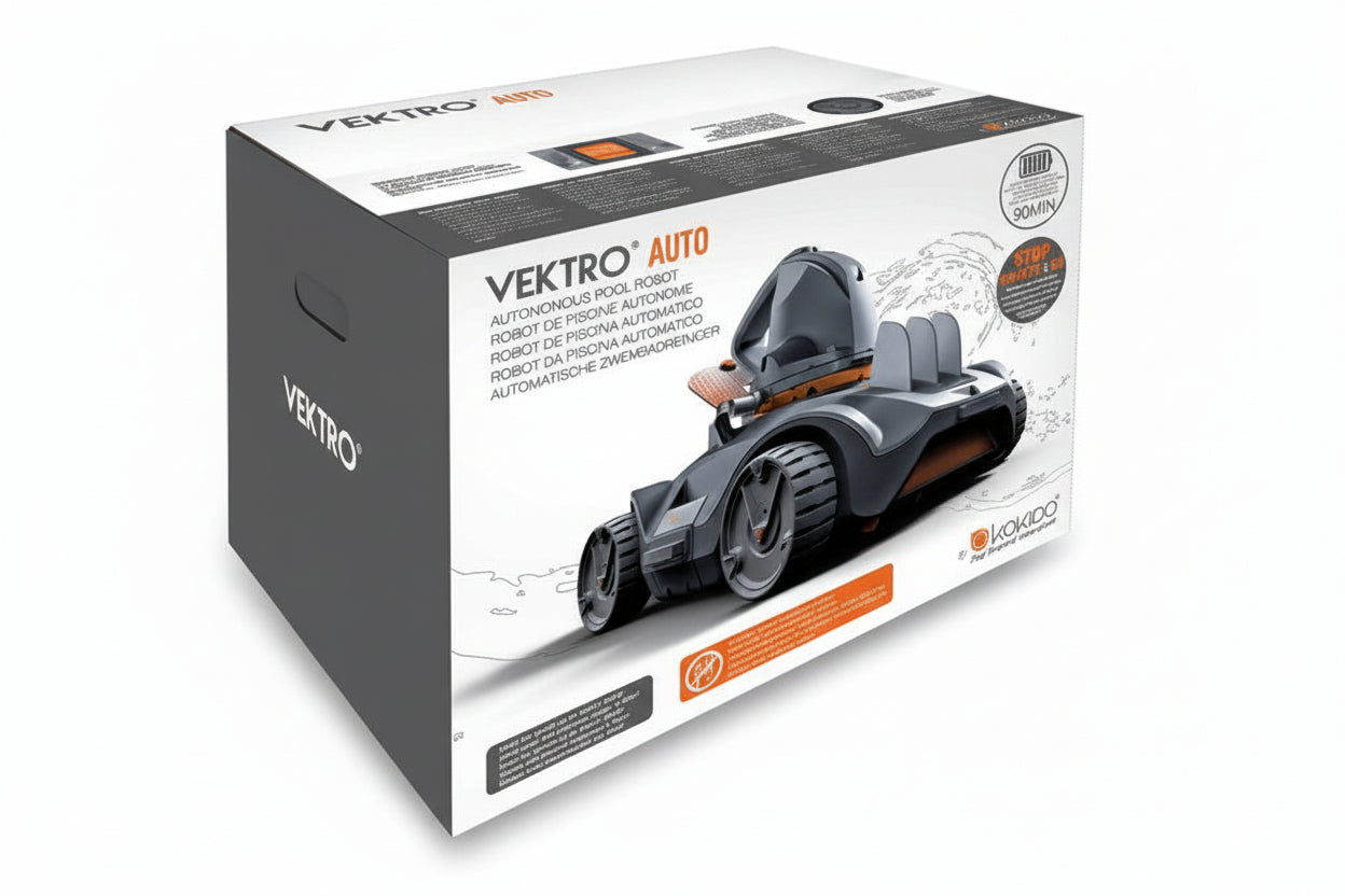 Robot Aspirador Automático Vektro Auto – Liberdade Sem Fios para Piscinas até 45m²
