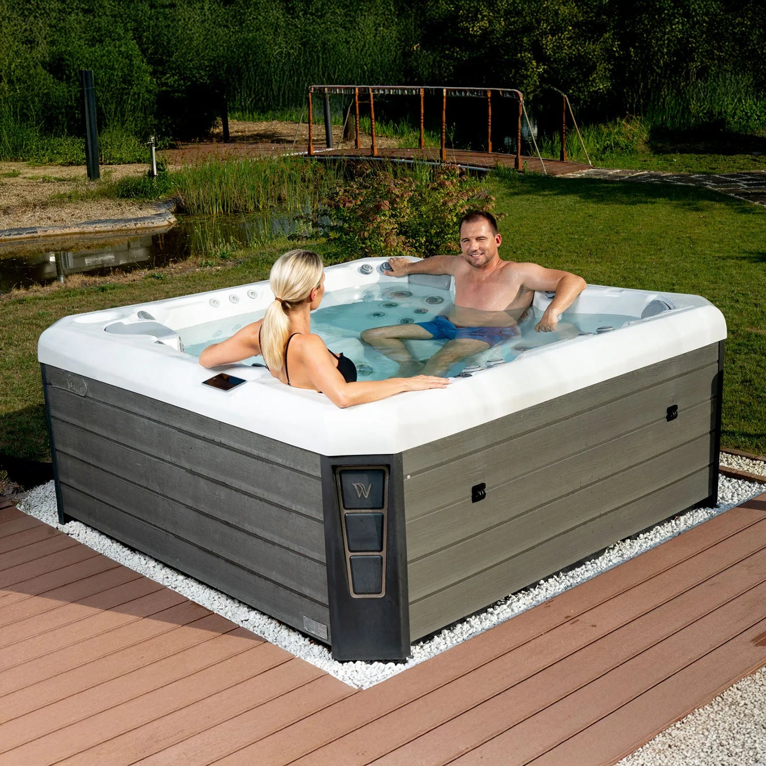 Spa Malaga Life Deluxe Wellis – Hidromassagem de Luxo com 6 Lugares e Baixo Consumo