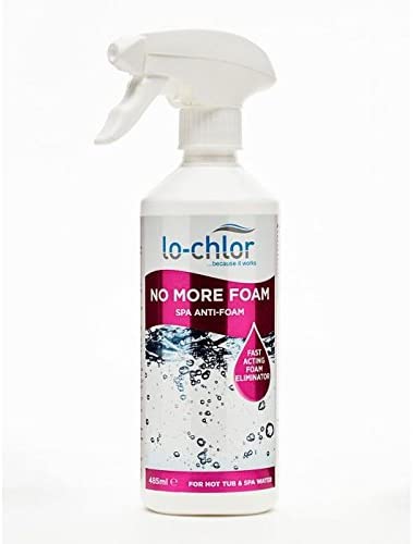 Lo-Chlor No More Foam 485ml – Antiespuma Rápido para Spas e Hidromassagem