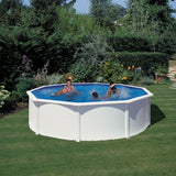 Piscina de Aço Redonda Fidji Branca – Kit Completo de Areia