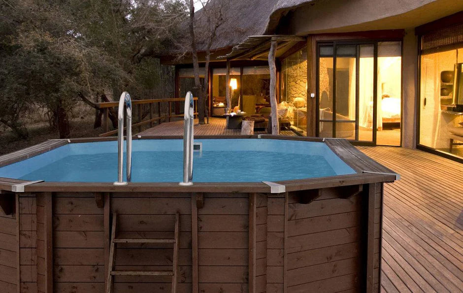 Piscina de Madera Abatec Sea Breeze 5,5m – Kit Completo en Pino Escandinavo