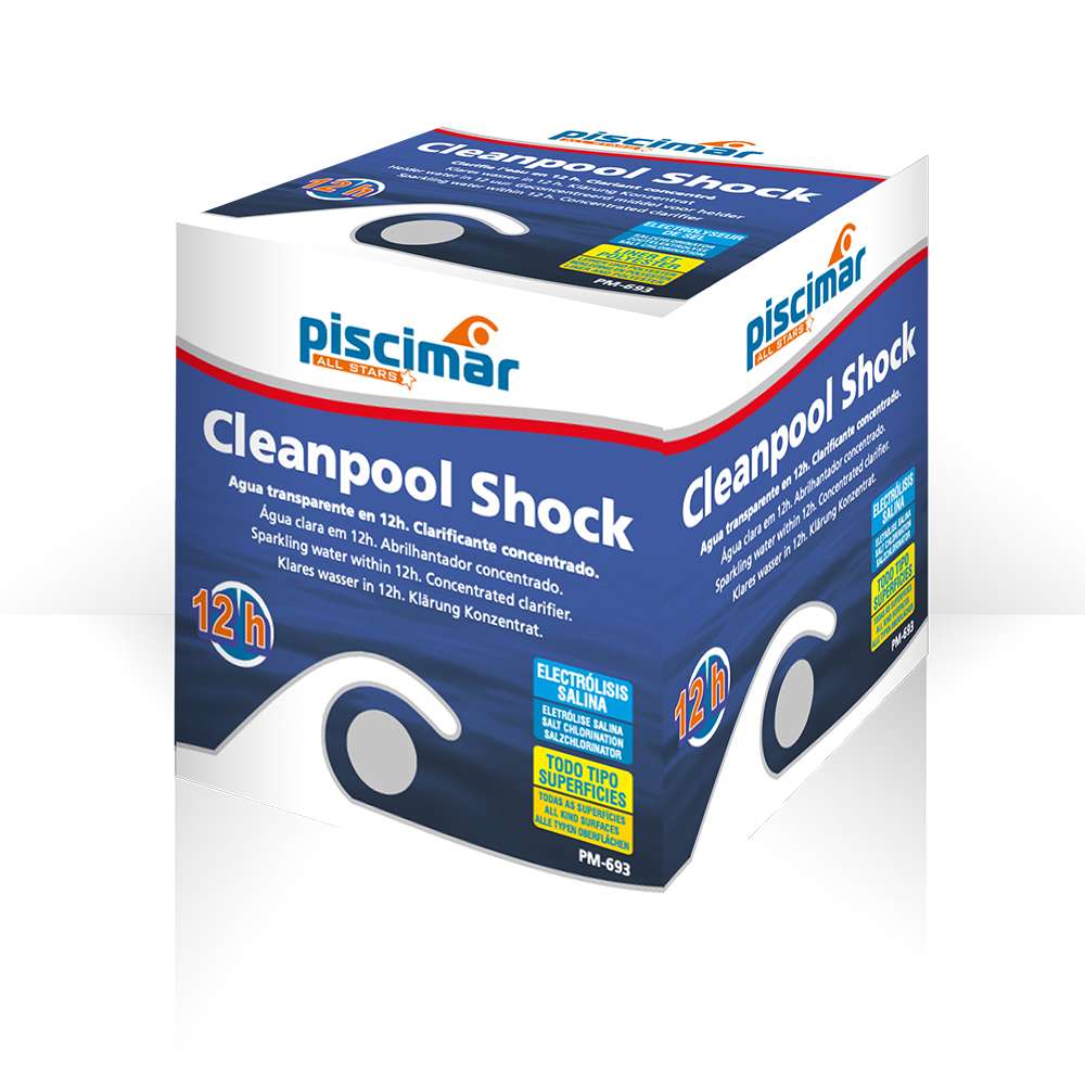 Piscimar PM-693 Cleanpool Shock - Clarificante de Choque em Pastilhas para Águas Muito Turvas