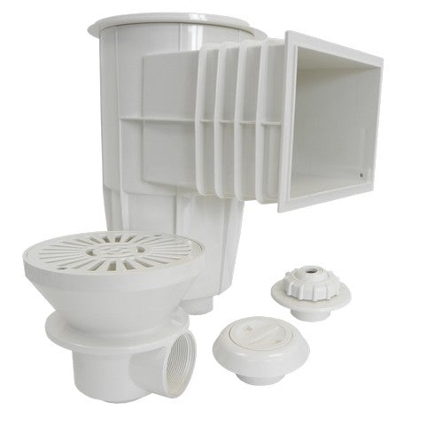 Kit de Encastrar para Piscina de Liner ou Tela Armada – Conjunto Completo (7 Peças)