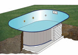 Piscina Enterrada de Aço Madagáscar Oval 800x400x150cm – Edição Prestígio XL com Garantia de 10 Anos