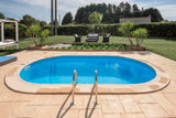 Piscina Enterrada de Aço Madagáscar Oval 500x300x150cm – Kit Completo de Alta Gama