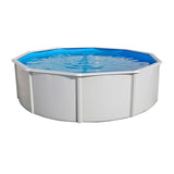 Piscina Desmontável Oval de Aço Lacado com Filtro Monobloco e Escada Premium