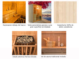 Sauna interior tradicional SENSE 6 kW – 4 lugares