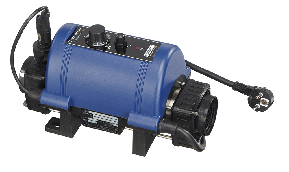 Resistência Elétrica Nano-Splasher 3kW – Titânio para Piscinas e Spas | Plug & Play