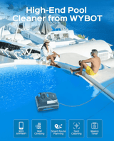 Robot Aspirador Wybot E-TRON C20 – Limpeza Total de Fundo, Paredes e Linha de Água com APP