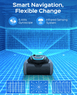 Robot de Piscina Sem Fios Wybot E-TRON Spyder Expert – Fundo e Paredes com Controlo via App