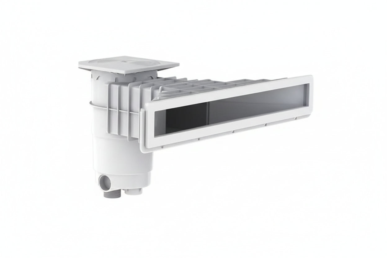 Skimmer de Boca Larga Weltico A800 Branco - Efeito Piscina Infinita - para piscinas de betão / liner