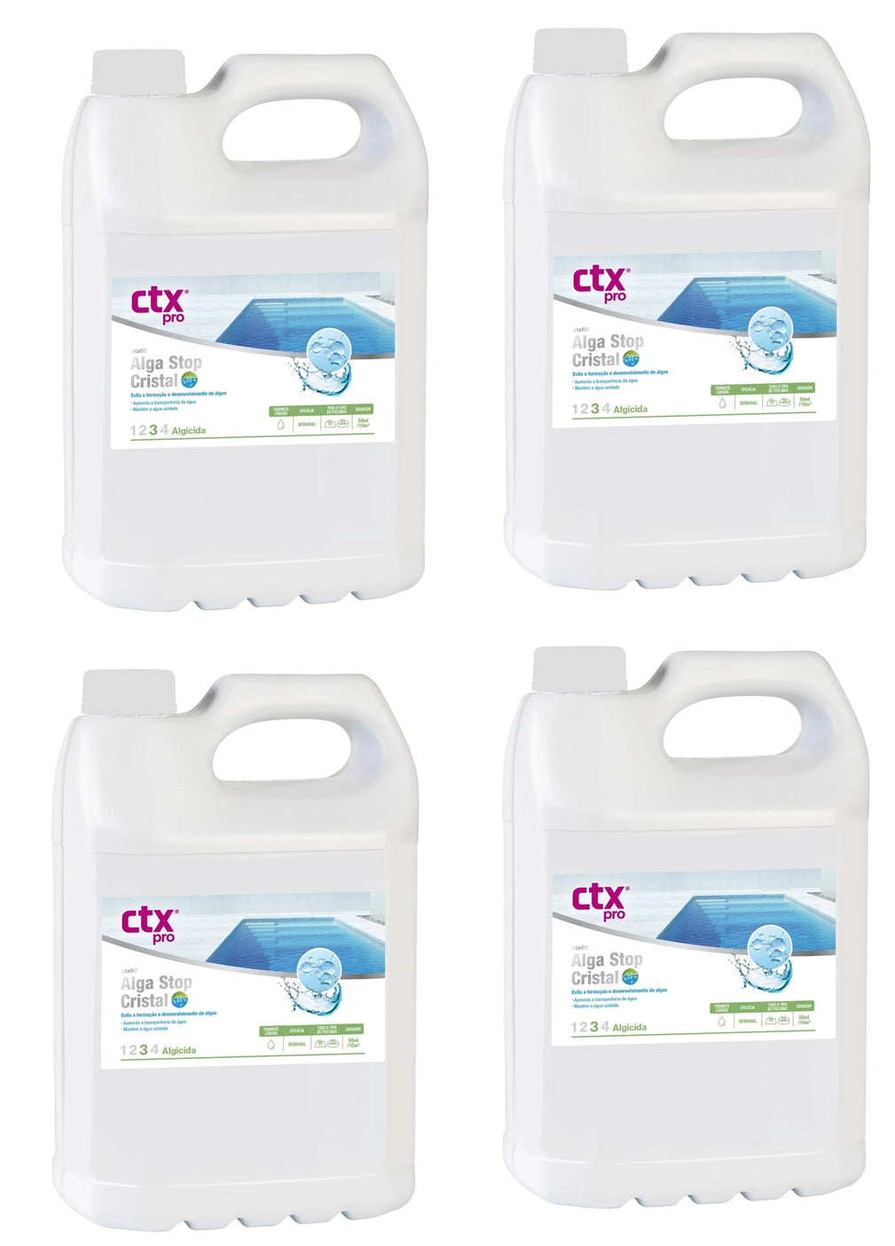 CTX-60 AlgaStop Cristal - Algicida e Clarificador de Ação Rápida