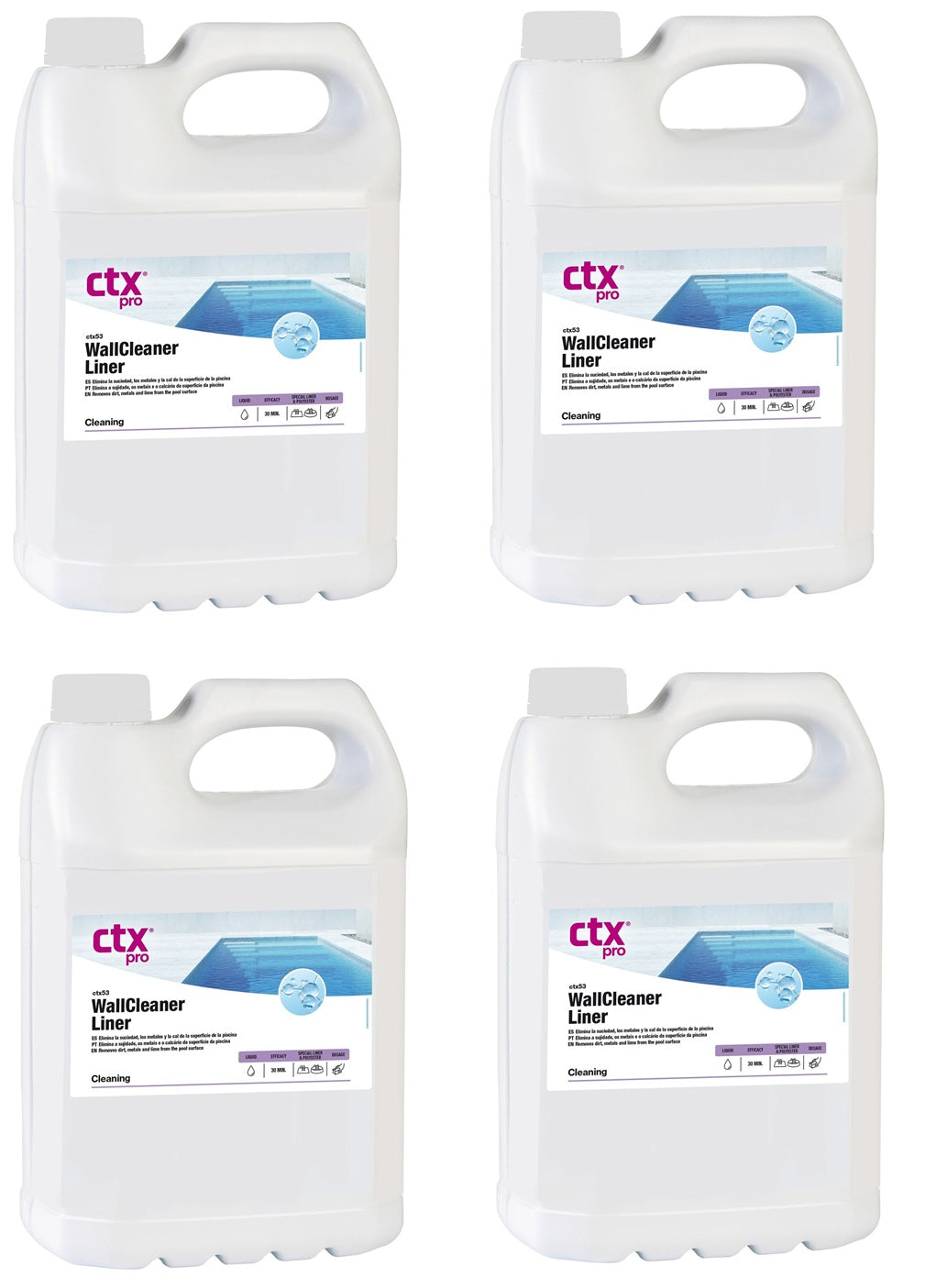 CTX-53 WallCleaner Liner - Limpador Desincrustante para Piscinas de Liner e Poliéster