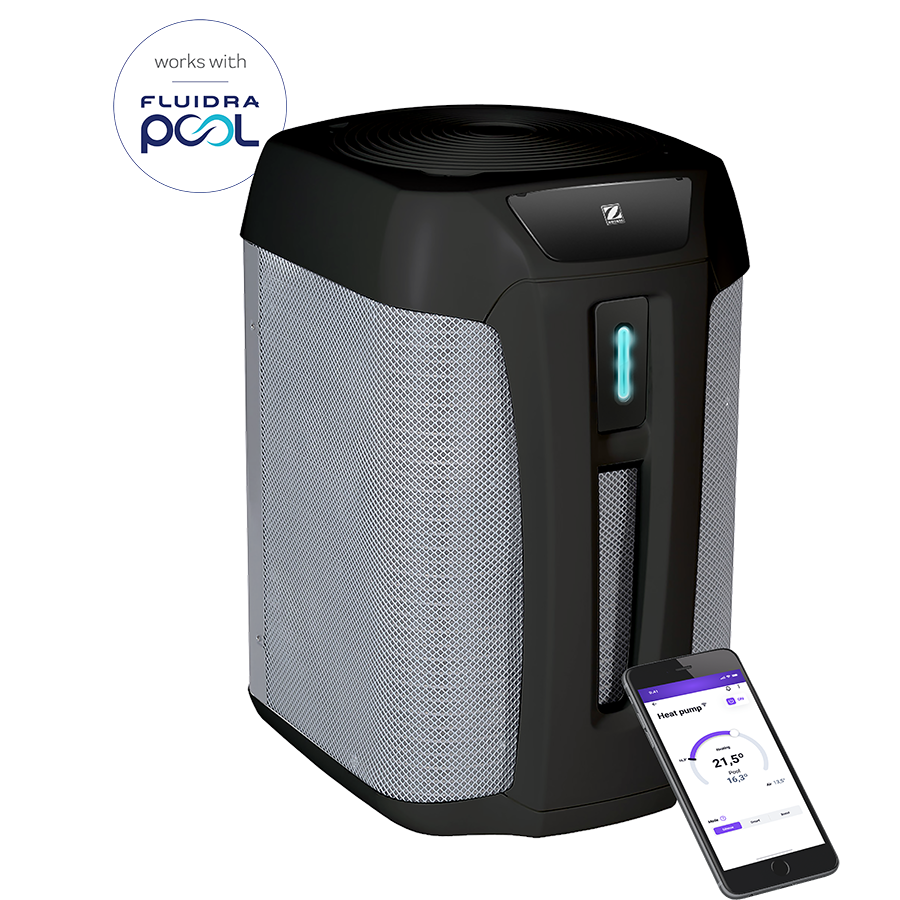 Bomba de Calor Zodiac Z550 iQ Full Inverter – Sopro Vertical Ultra Silenciosa (MD4 a TD8)